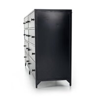Belmont 8 Drawer Metal Dresser Black OL