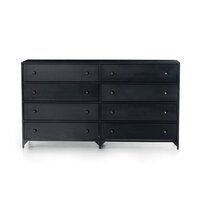 Belmont 8 Drawer Metal Dresser Black OL