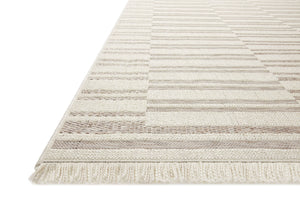 Amber Lewis x Loloi Malibu Ivory / Dove Indoor Outdoor Rug 3