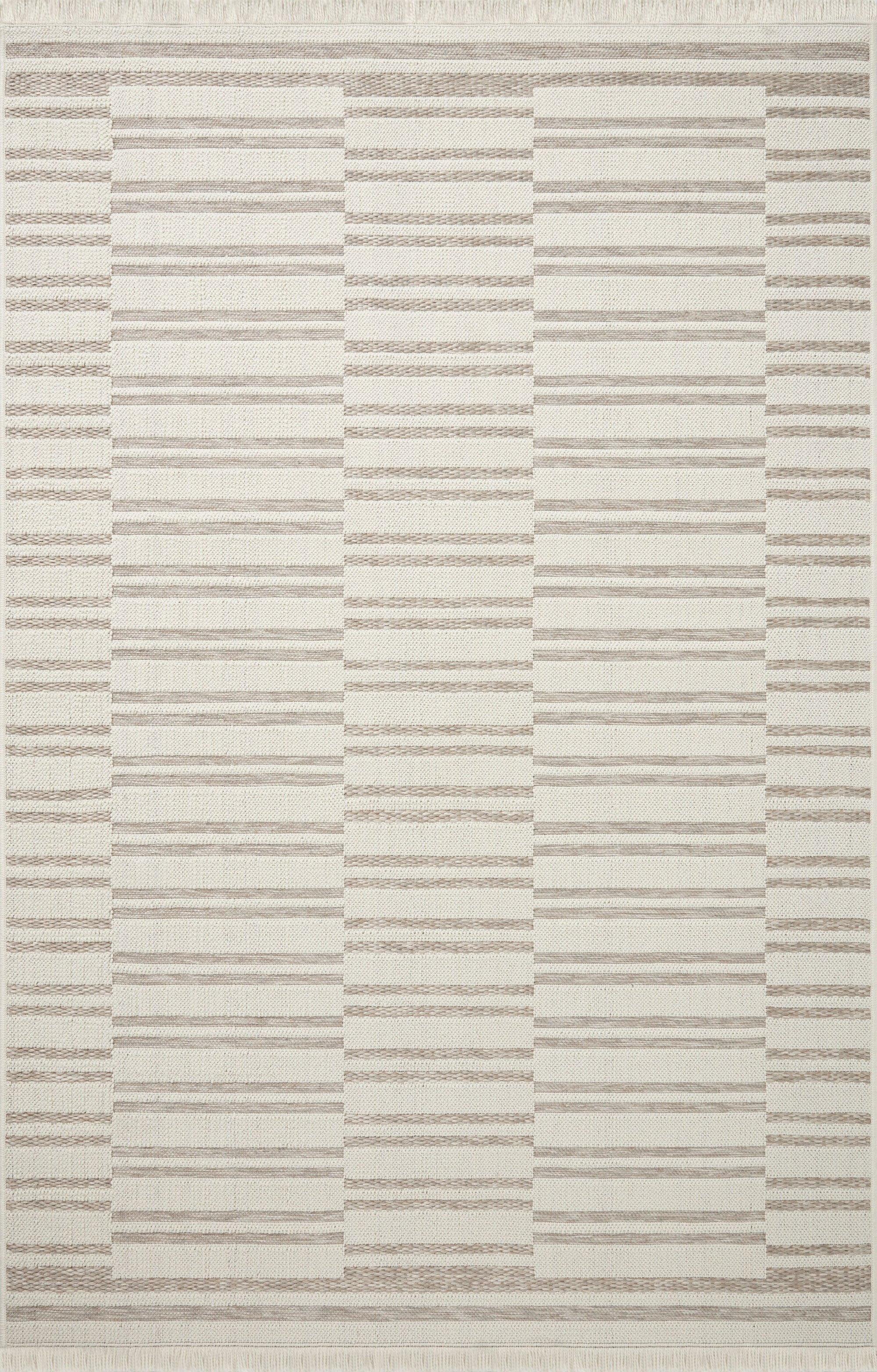 Amber Lewis x Loloi Malibu Ivory / Dove Indoor Outdoor Rug 3