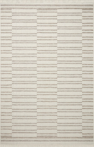 Amber Lewis x Loloi Malibu Ivory / Dove Indoor Outdoor Rug 3