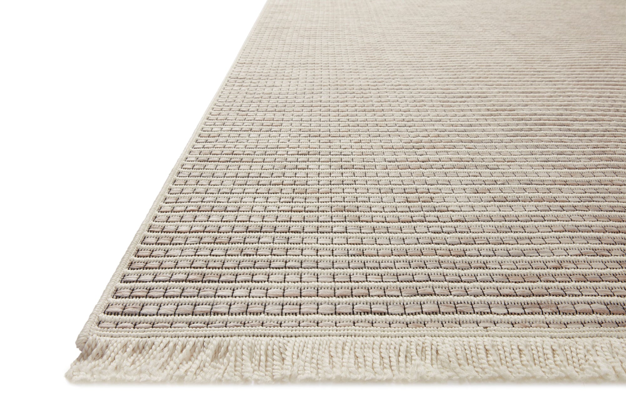 Amber Lewis x Loloi Malibu Ivory / Dove Indoor Outdoor Rug 4