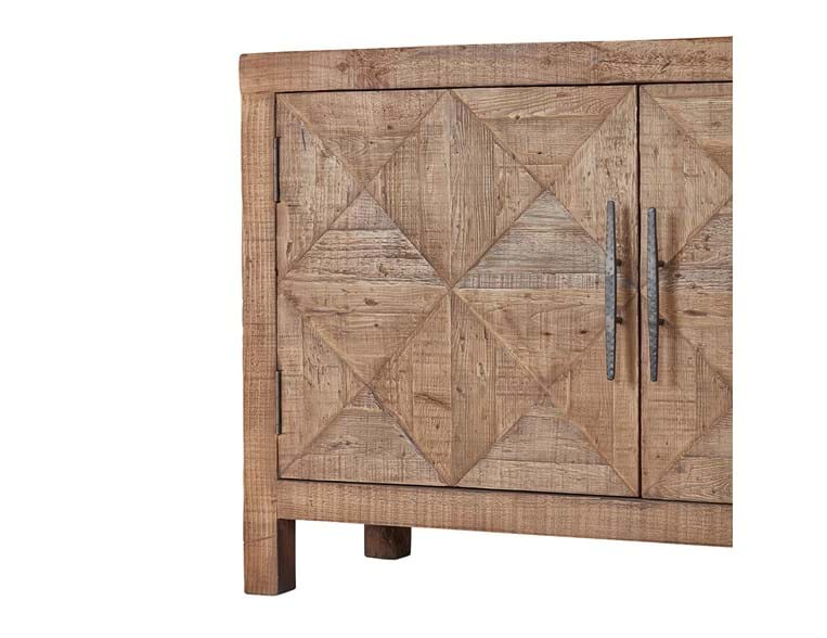 Elani Reclaimed Pine 4 Door Cabinet - OL