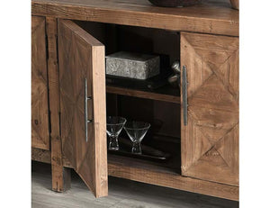 Elani Reclaimed Pine 4 Door Cabinet - OL