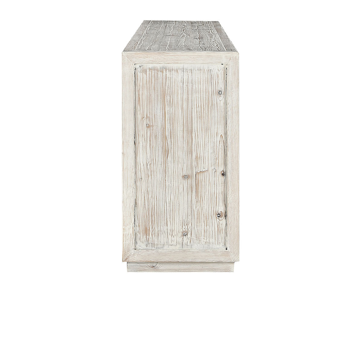 Frederick Reclaimed Pine 6-Door Cabinet Timeworn Cream - OL