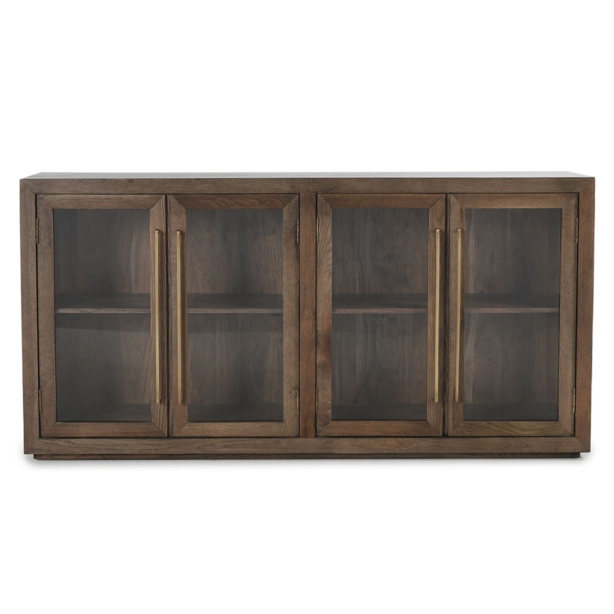 Bradley Oak Wood 4 Door Cabinet - OL