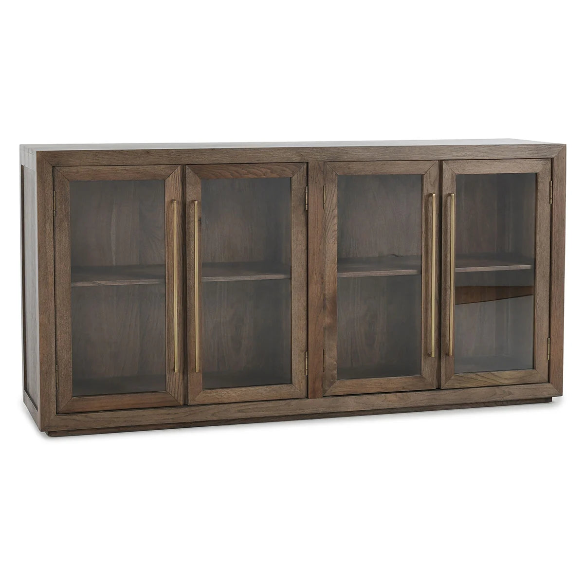 Bradley Oak Wood 4 Door Cabinet - OL