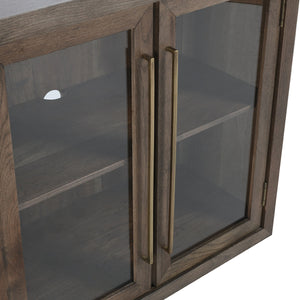 Bradley Oak Wood 4 Door Cabinet - OL