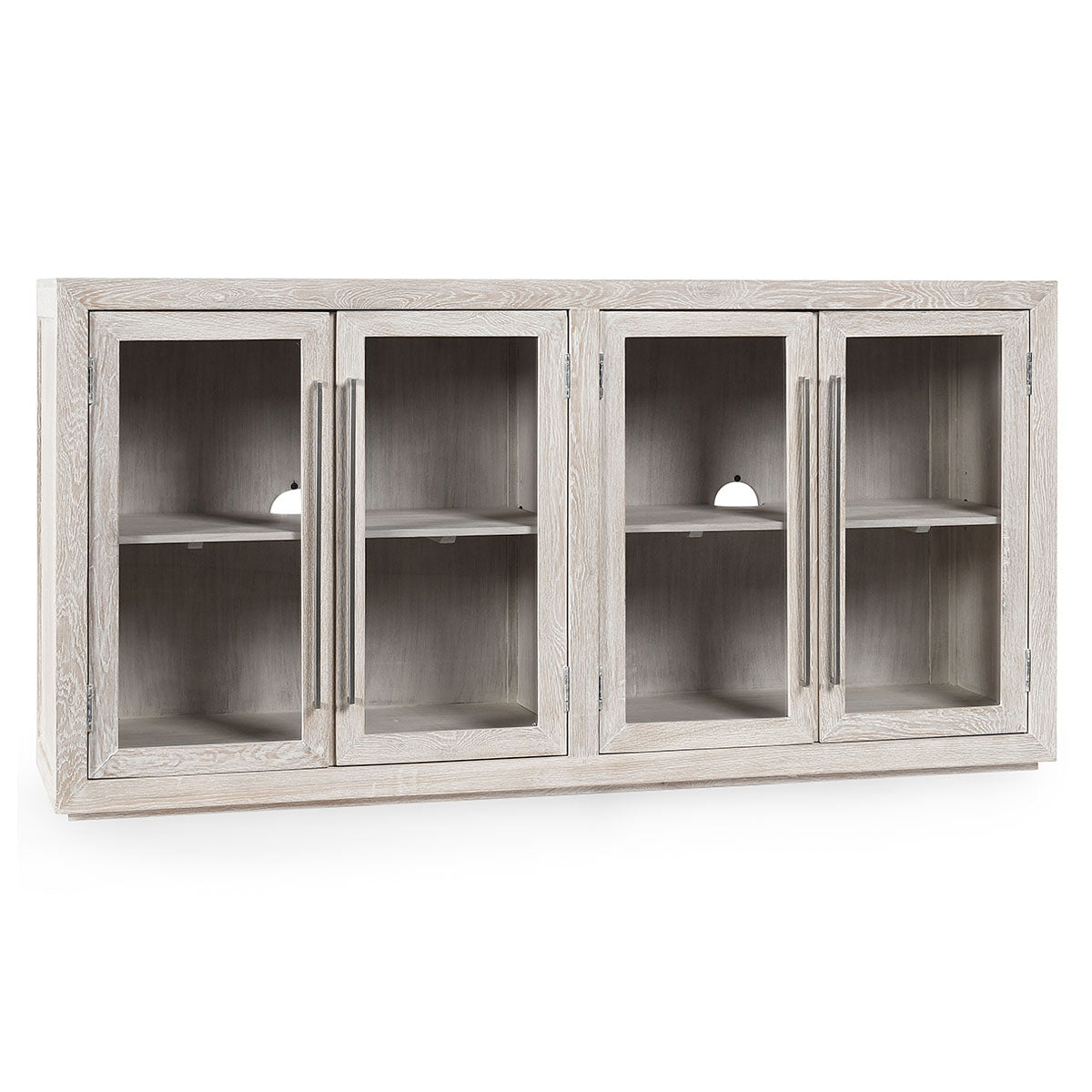 Bradley Oak Wood 4 Door Cabinet - OL