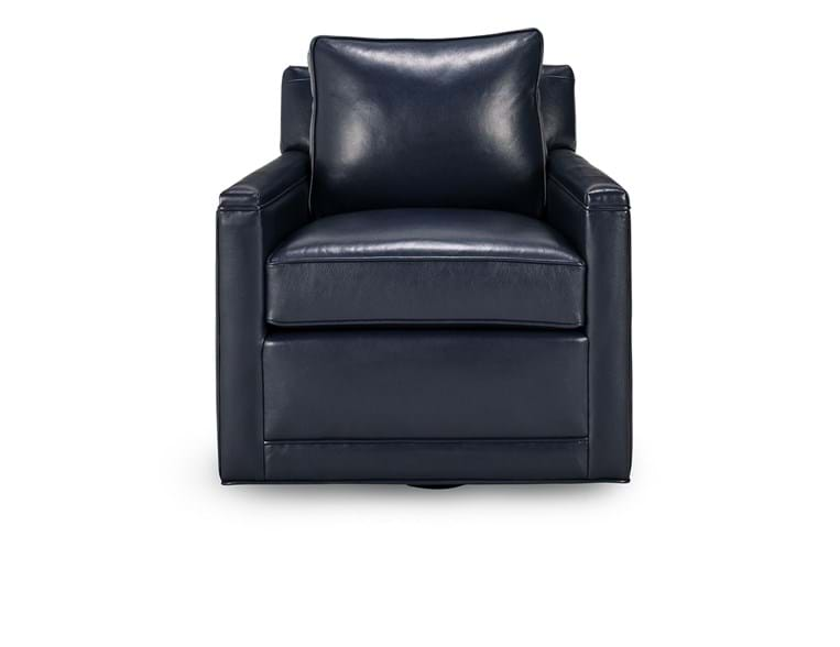 Lewis Swivel Accent Chair Indigo