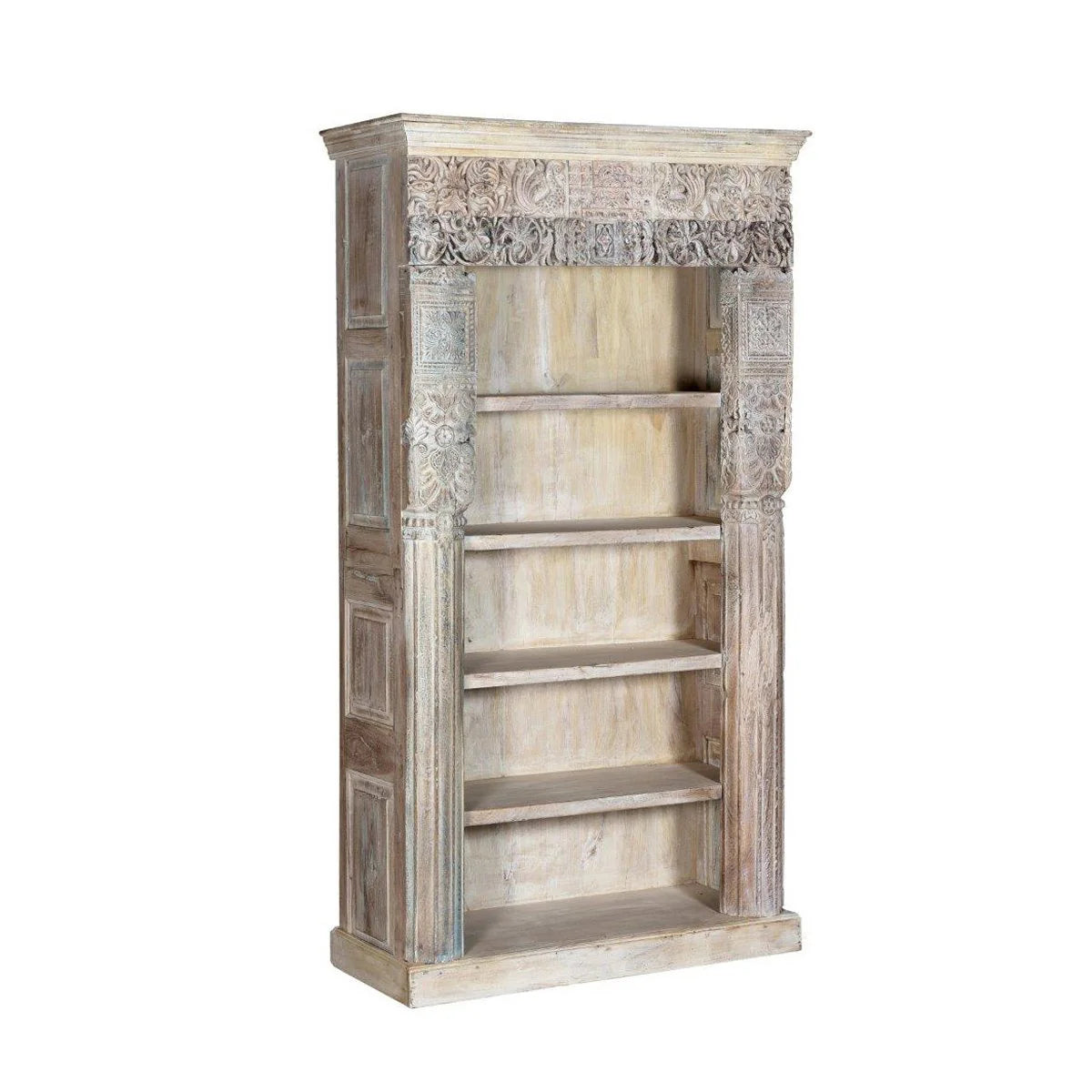 Alta Tall Carved Panel Bookcase OL