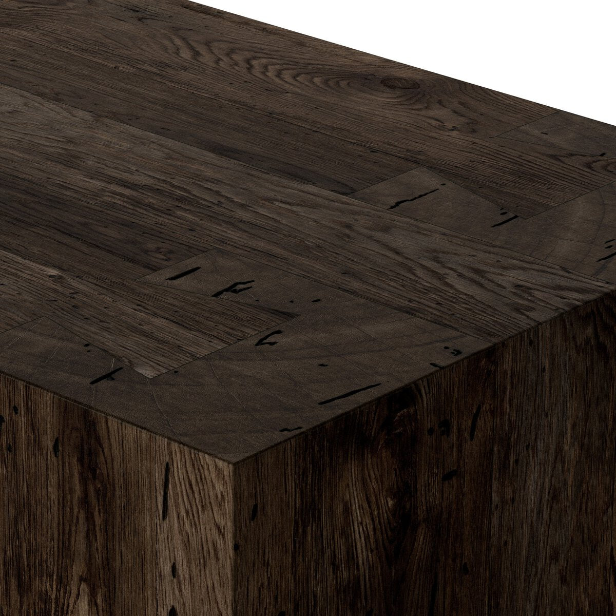 Abaso 6-Drawer Dresser Ebony Rustic Wormwood Oak OL