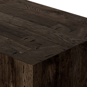 Abaso 6-Drawer Dresser Ebony Rustic Wormwood Oak OL