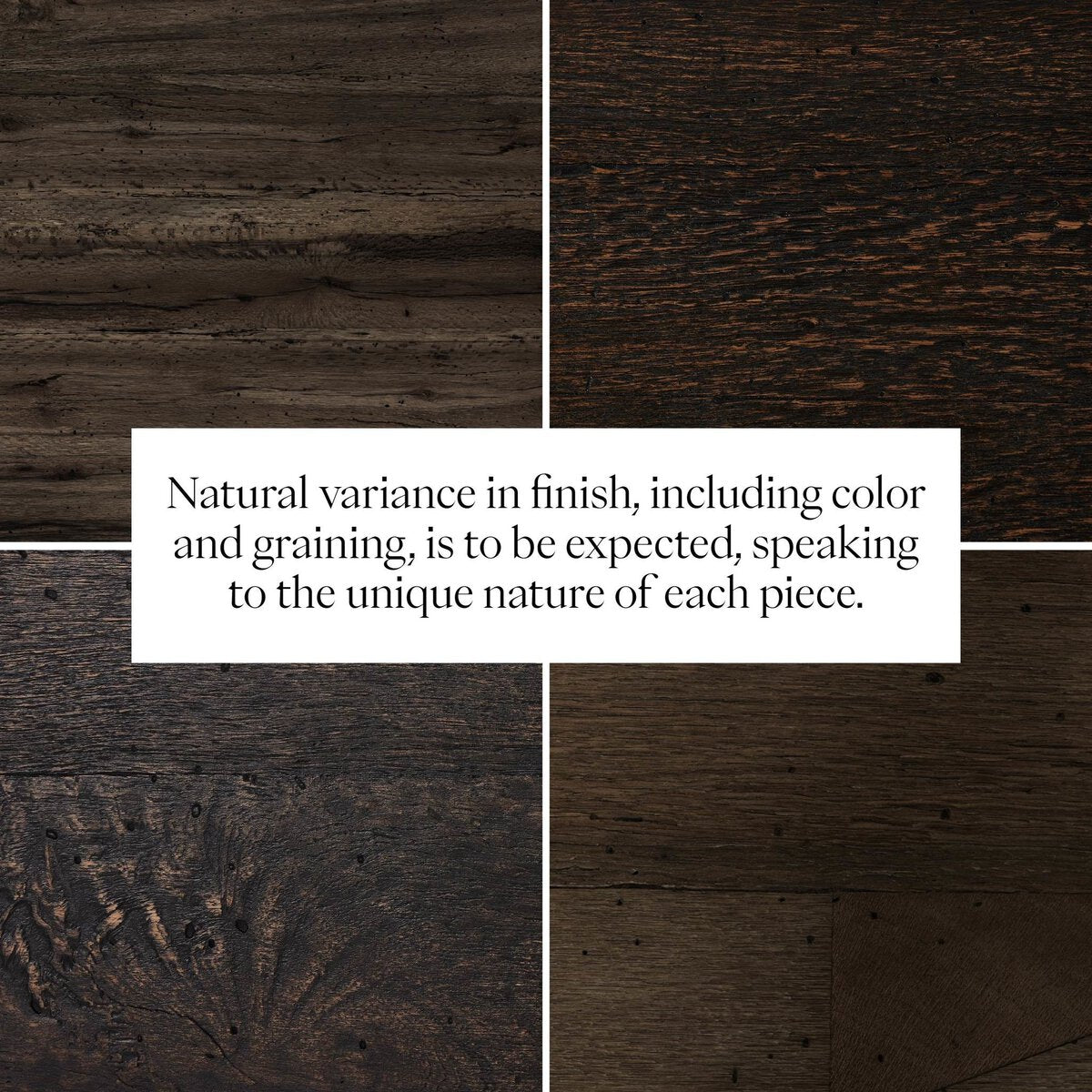 Abaso 6-Drawer Dresser Ebony Rustic Wormwood Oak OL