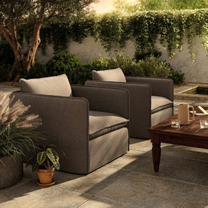 Andre Outdoor Swivel Chair Alessi Fawn OL