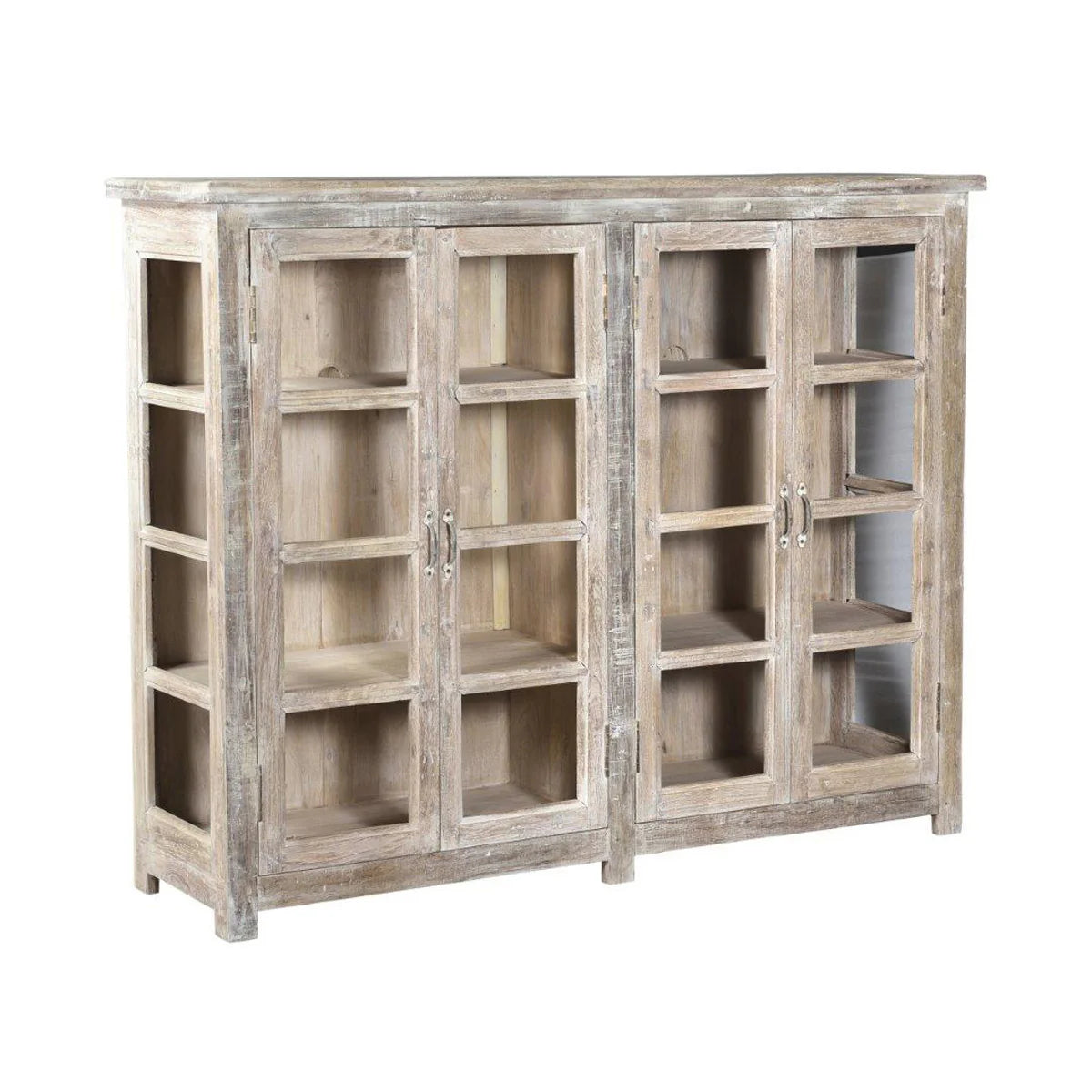 Alta 4 Door Glass Panel Storage Cabinet OL