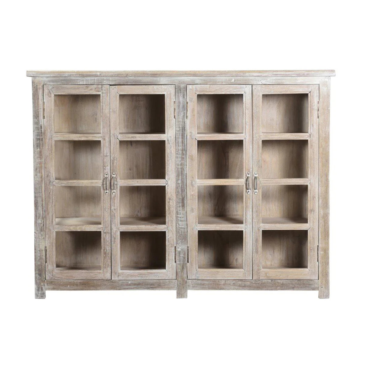Alta 4 Door Glass Panel Storage Cabinet OL