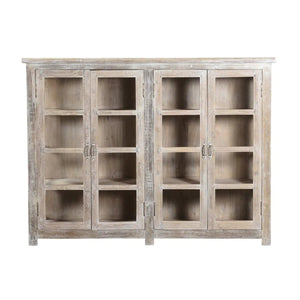 Alta 4 Door Glass Panel Storage Cabinet OL