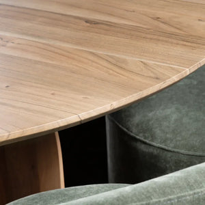 Alden Round Mango Wood Dining Table - OL