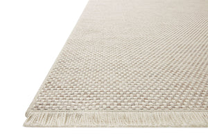 Amber Lewis x Loloi Malibu Ivory / Dove Indoor Outdoor Rug 5