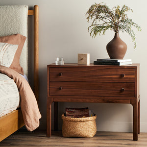 Arturo Nightstand Natural Walnut Veneer OL