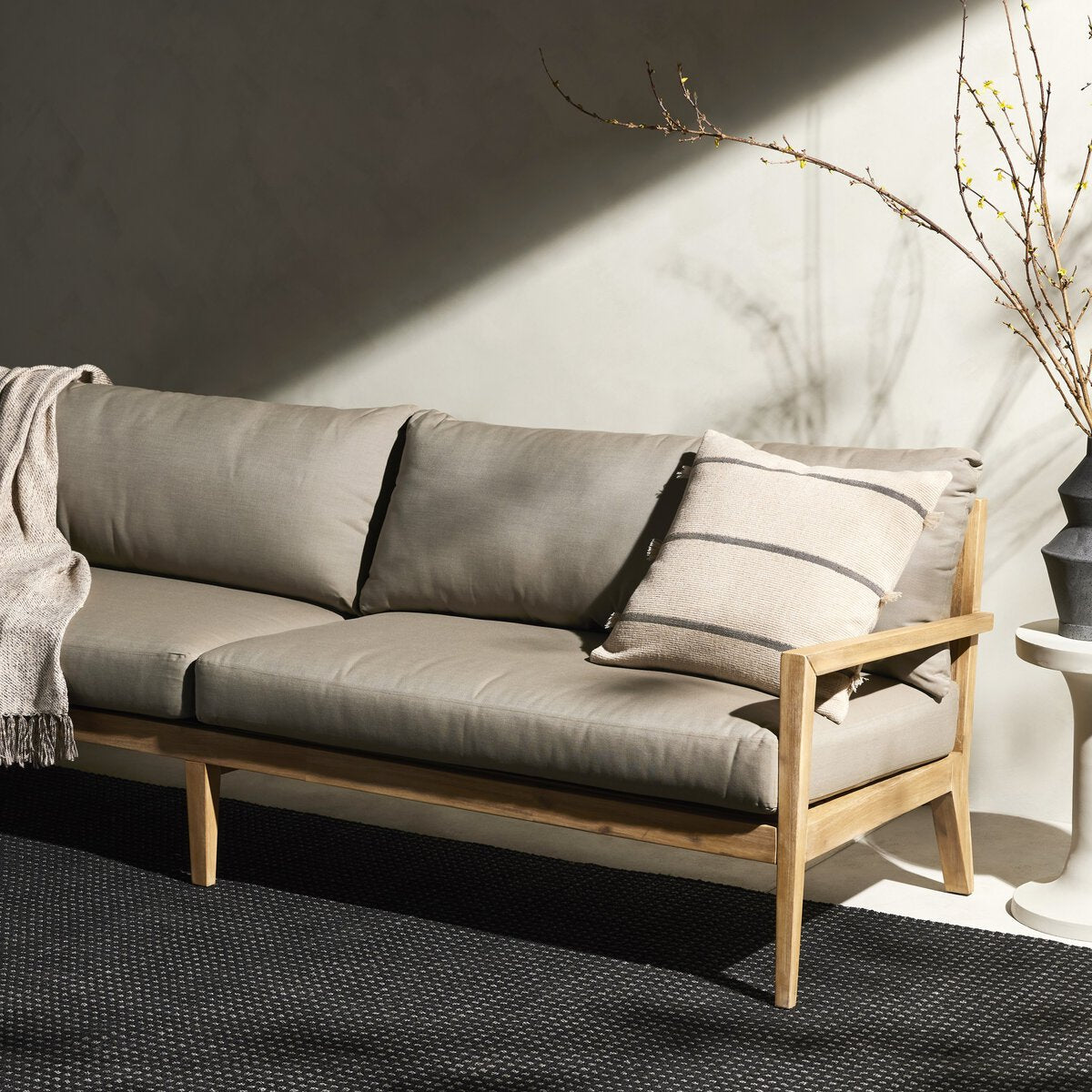 Amaya Outdoor Sofa-94" Royal Taupe OL