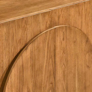 The Arched Haven Mango Wood Bookcase & Storage Cabinet - OL
