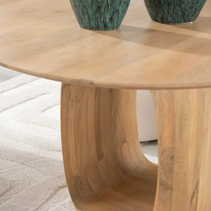 Aviana Round Mango Wood Dining Table - OL