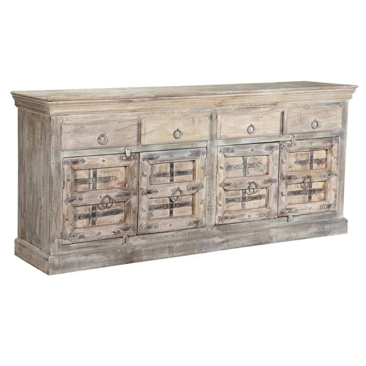 Alta 89in 4Dr 4Dwr Sideboard Bleached White OL