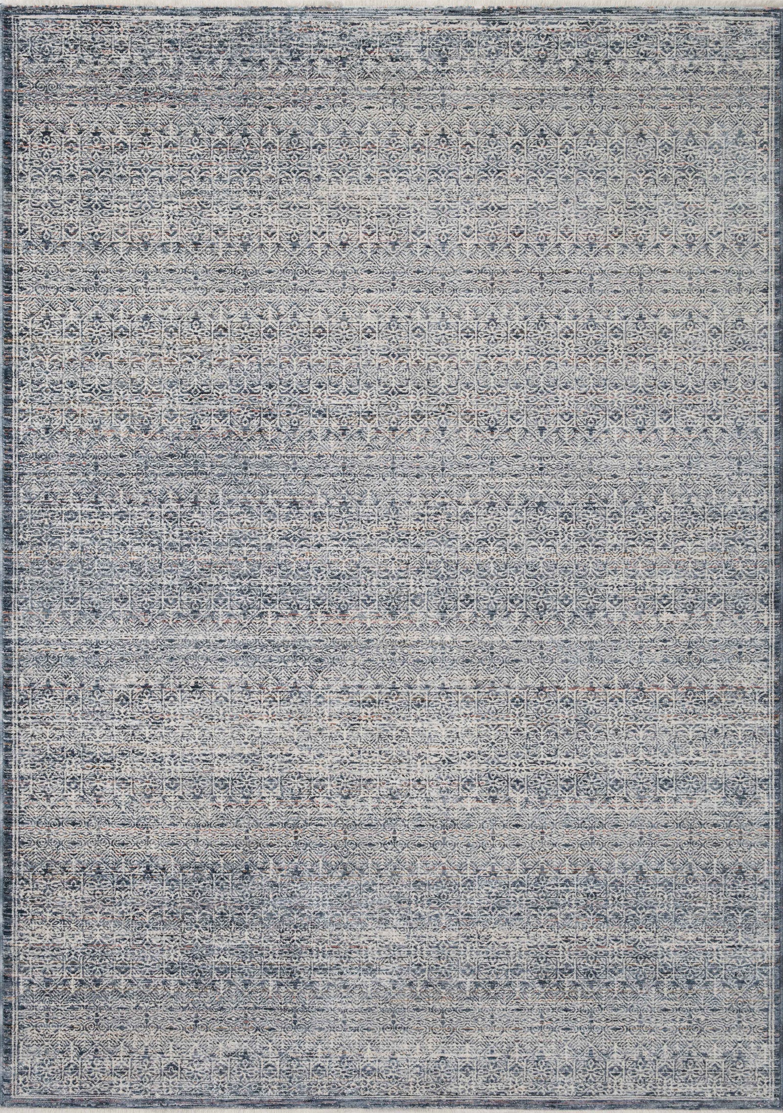 Amber Lewis Loloi Zuma Denim Ivory Rug