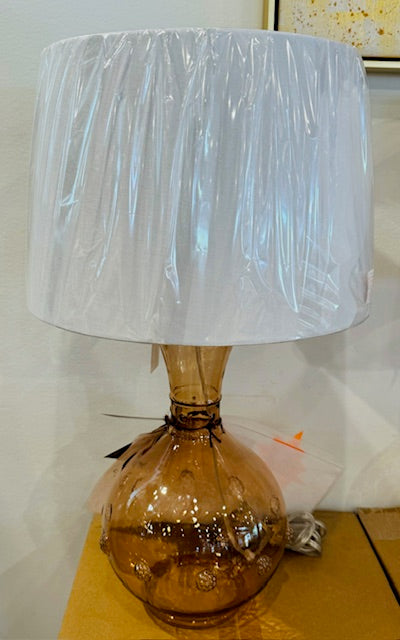 Augustine Glass Table Lamp Blush