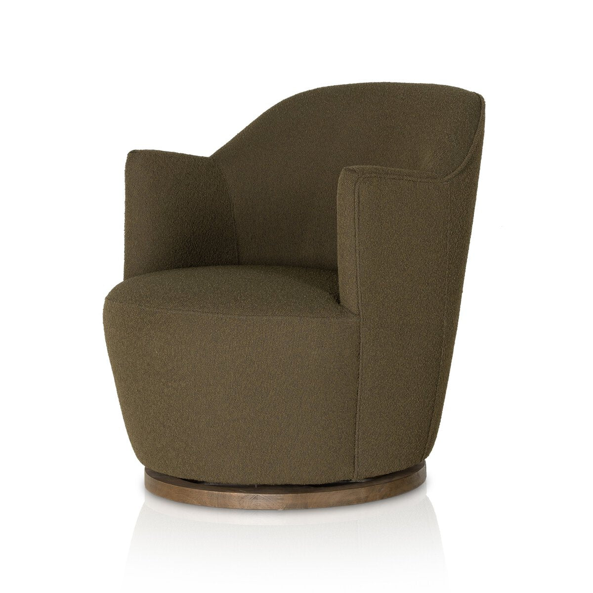 Aurora Swivel Chair FIQA Boucle Olive OL