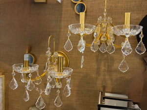 Crystorama 2 Light Sconce PAIR