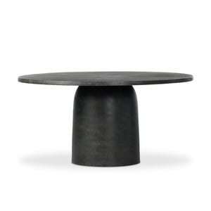 Basil Outdoor Dining Table 60" Aged Grey OL