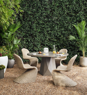 Bowman 60" Outdoor Dining Table Grey Concrete OL