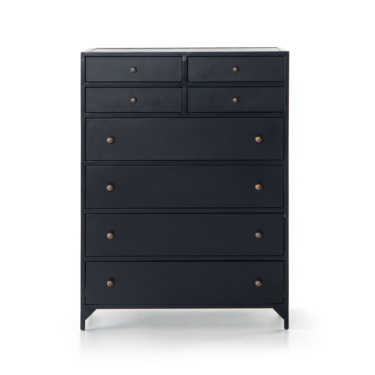 Belmont 8 Drawer Tall Dresser Black OL