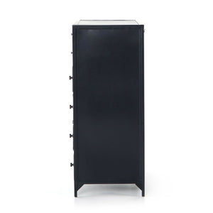 Belmont 8 Drawer Tall Dresser Black OL