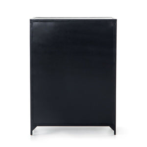 Belmont 8 Drawer Tall Dresser Black OL
