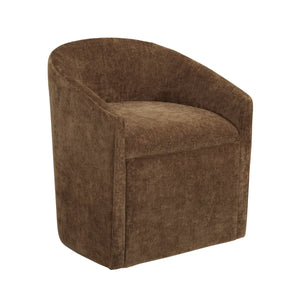 Bergamo Mocha Rolling Dining Chairs - Pair - OL