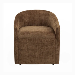 Bergamo Mocha Rolling Dining Chairs - Pair - OL