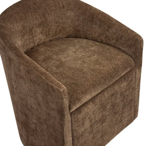 Bergamo Mocha Rolling Dining Chairs - Pair - OL