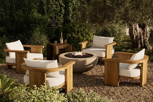 Bronson Outdoor Fire Table Natural Concrete OL