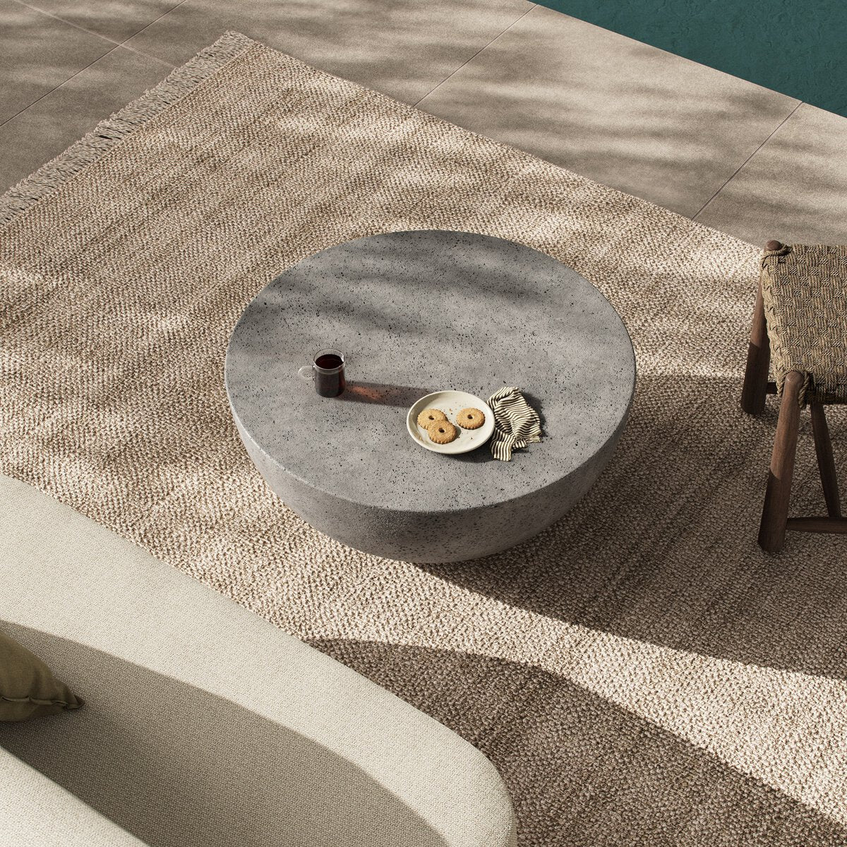 Boula Outdoor Coffee Table Aged Smoke Concrete OL