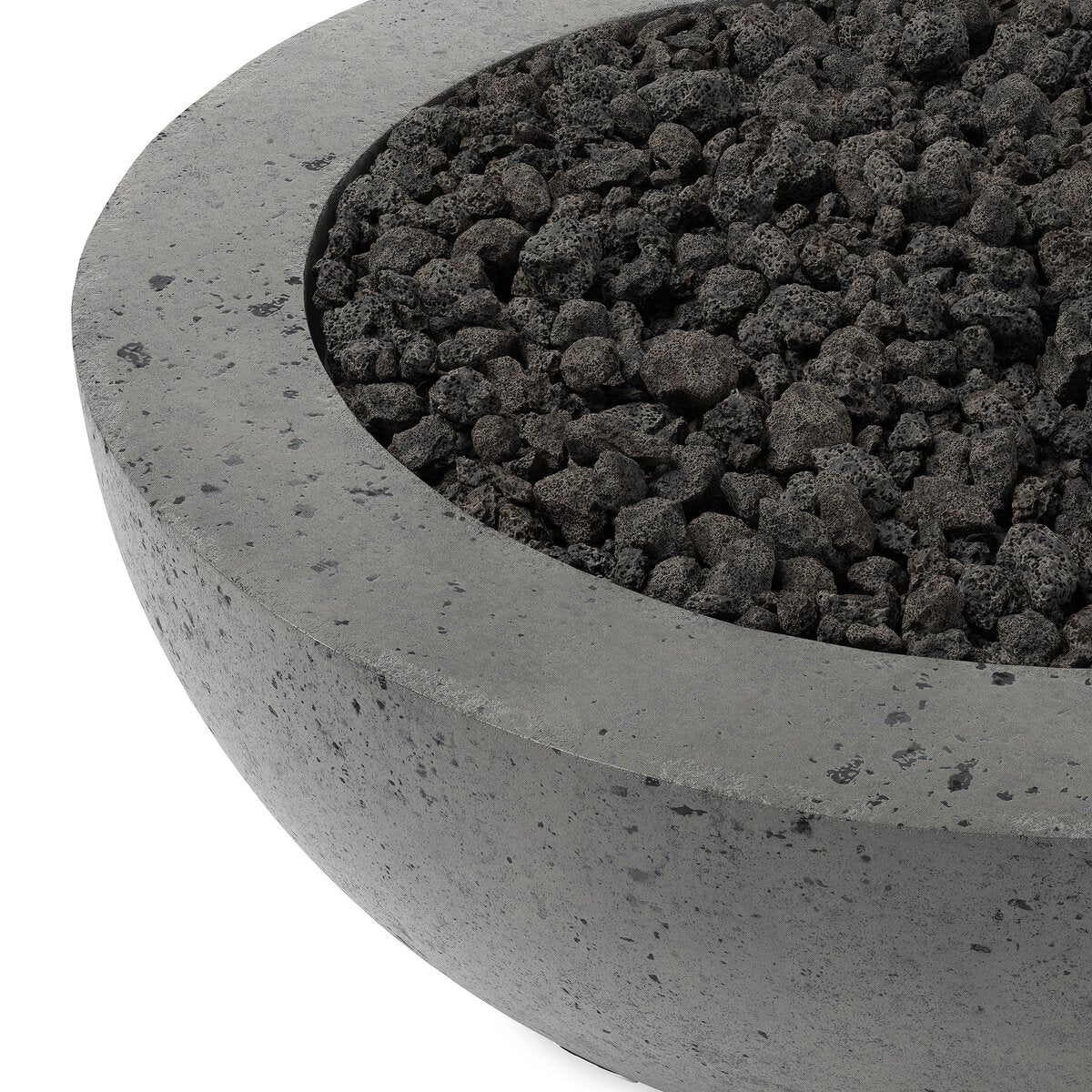 Bronson Outdoor Fire Table Pewter Concrete OL