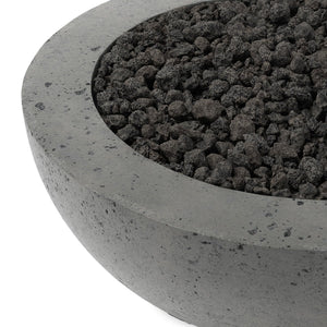 Bronson Outdoor Fire Table Pewter Concrete OL