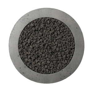 Bronson Outdoor Fire Table Pewter Concrete OL