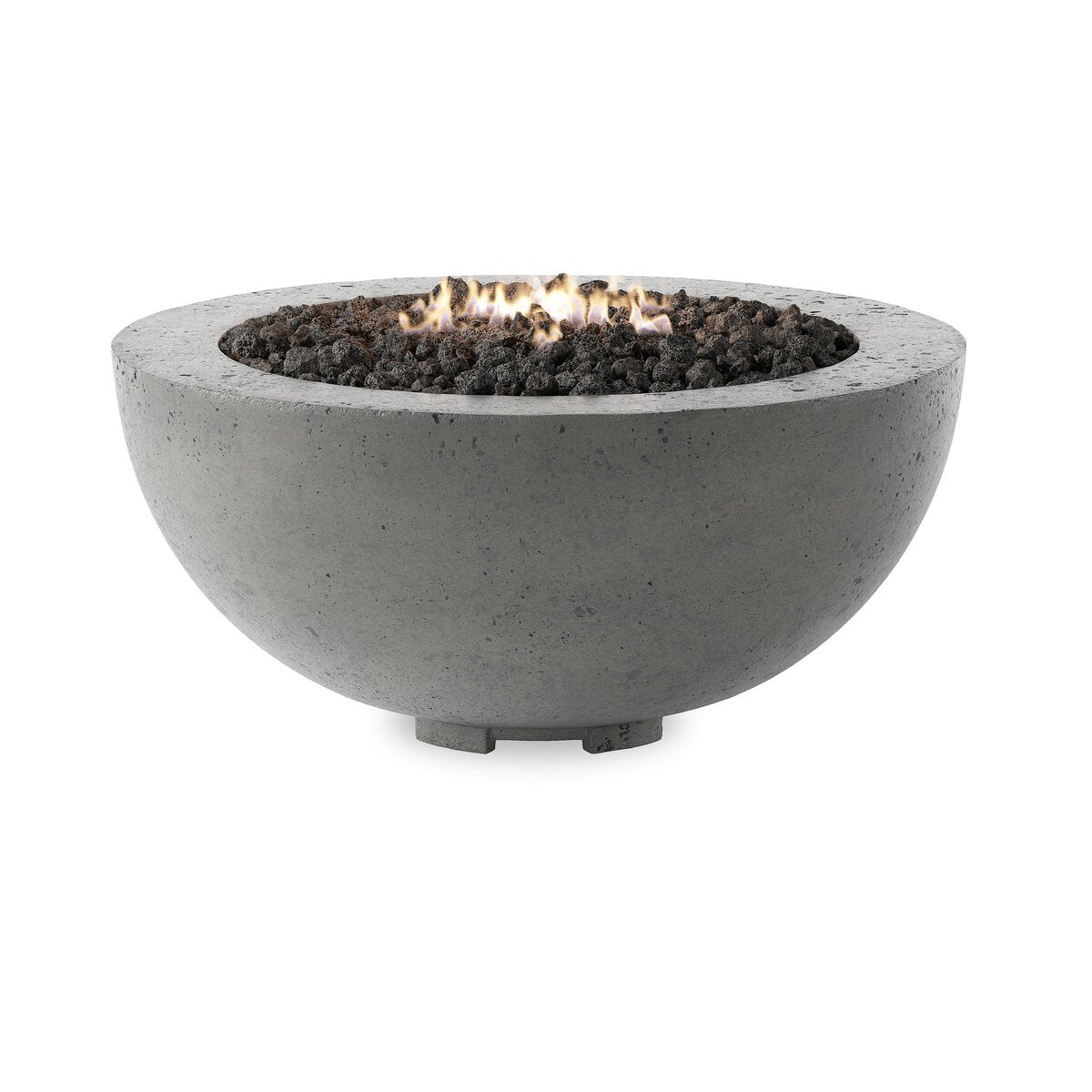 Bronson Outdoor Fire Table Pewter Concrete OL