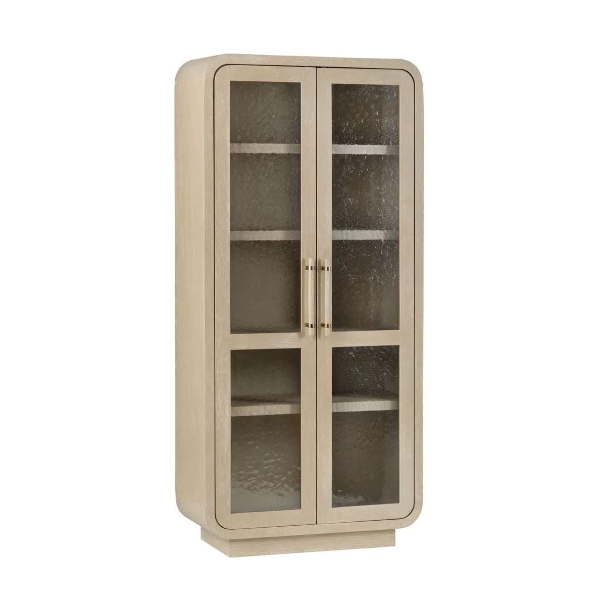 BridgeView Cream Glass Door Curio Cabinet - OL