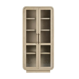 BridgeView Cream Glass Door Curio Cabinet - OL