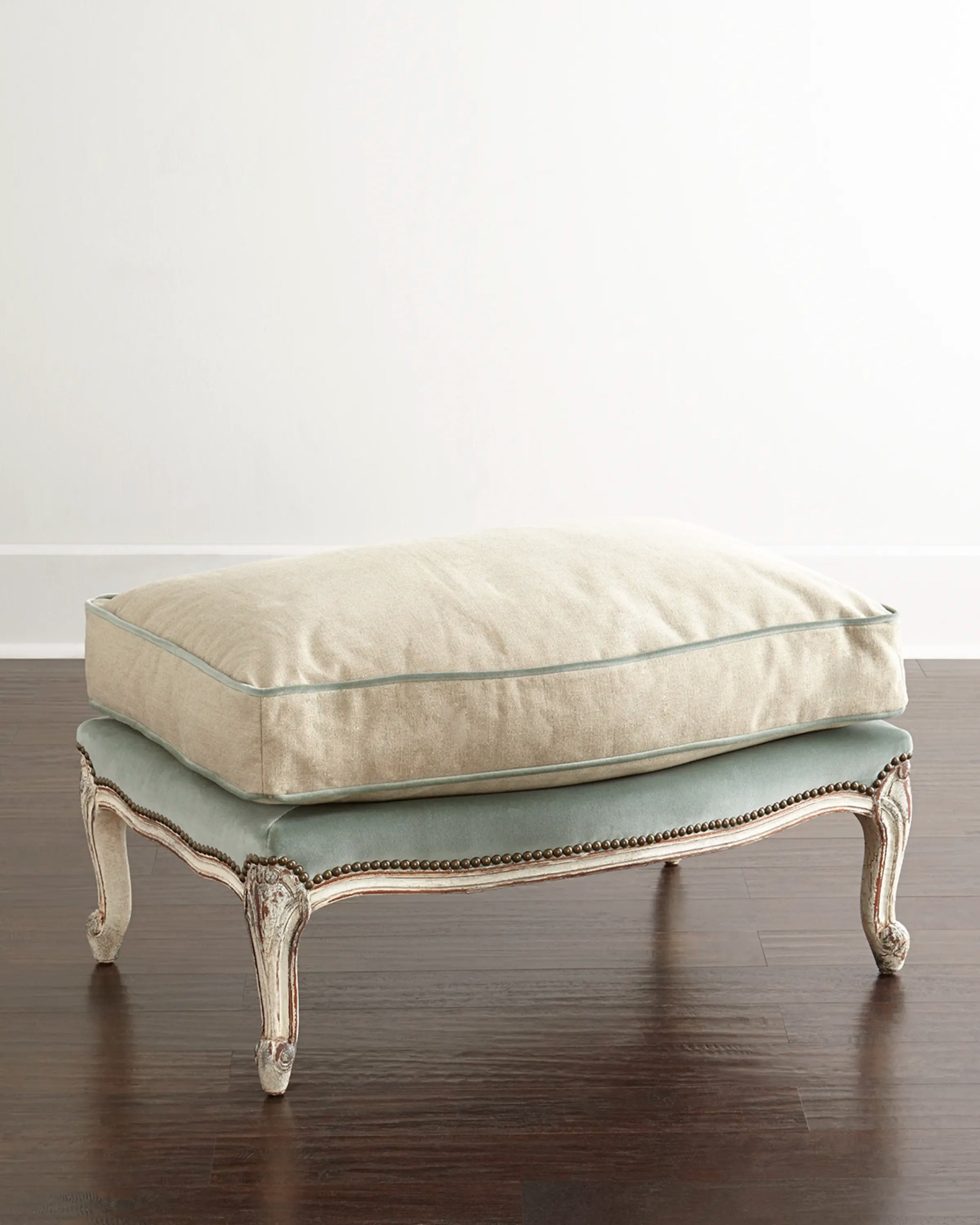 Misty Bergere Ottoman